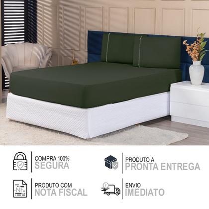 Imagem de Jogo de Lençol Micropercal Casal 400 Fios 3pças Premium