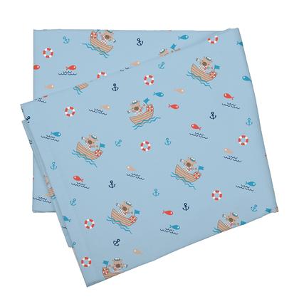 Imagem de Jogo De Lençol P/carrinho Passeio Bebê Malha100% Algodão Fio 30 Menino Menina