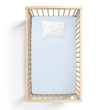 Imagem de Jogo De Lençol Para Berço Americano Com 2 Peças Fronha e Lençol Malha - Bublim Incomfral