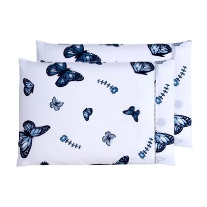 Imagem de Jogo De Lençol Queen 3 Peças 100% Algodão ponto palito com elastico na volta toda