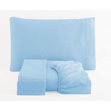 Imagem de Jogo de lençol queen 3  peças com 40 cm 100% algodão 180 fios