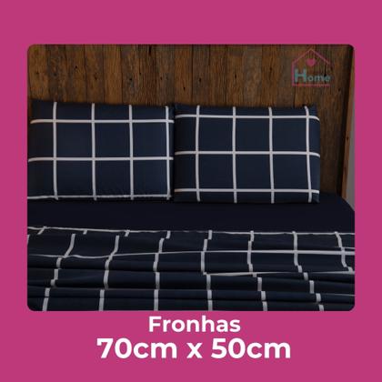 Imagem de Jogo de lençol queen 4 peças estampado micropercal 400 fios macio