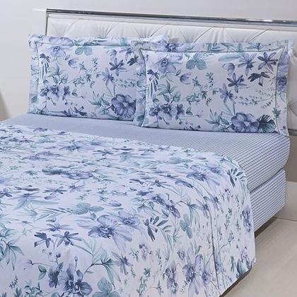 Imagem de Jogo de Lençol Queen 4 Peças Microfibra Estampas Sortidas