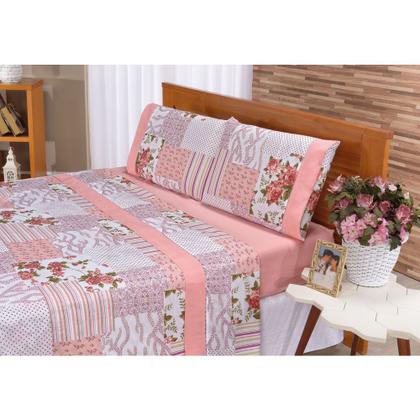 Imagem de Jogo de Lençol Queen 4 Peças Microfibra Estampas Sortidas