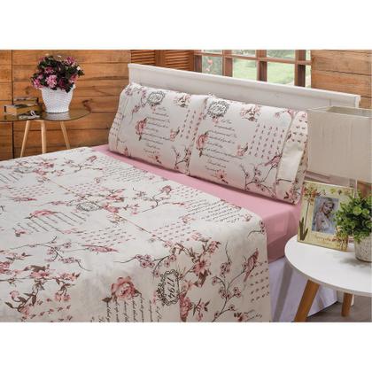 Imagem de Jogo de Lençol Queen 4 Peças Microfibra Estampas Sortidas