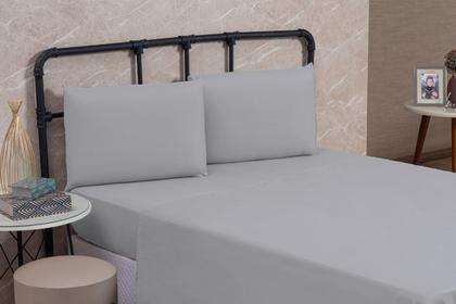 Imagem de Jogo de Lençol Queen ESPLENDORE 100% Algodão Percal 200 Fios 04 Peças Tecido Grosso Toque Macio