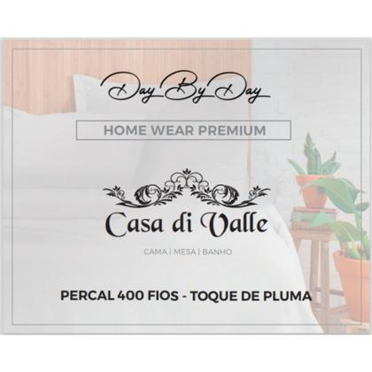 Imagem de Jogo de Lençol Queen Percal 400 Fios 3 Pçs Extra Macio