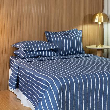 Imagem de Jogo De Lençol Solteiro 02 Peças Basic Estampado C/ Elastico