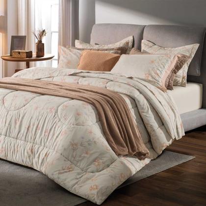 Imagem de Jogo de Lençol Solteiro 100% Algodão Percal 200 Fios Amber 3 Peças Karsten