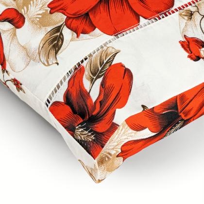 Imagem de Jogo De Lençol Solteiro 2 Peças Com Elastico e Fronha Algodão 160 Fios