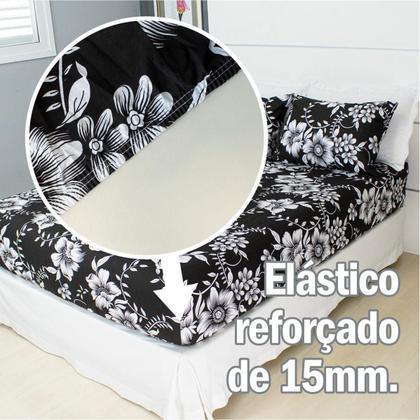 Imagem de Jogo de Lençol Solteiro 2 Peças Estampado COZZILAR - Malha 100% Algodão, Toque Suave e Conforto Essencial