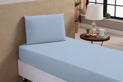 Imagem de Jogo De Lençol Solteiro 3 Peças Percal 100% Algodão