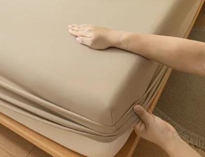 Imagem de Jogo De Lençol Solteiro Cama Box 2 Peças Percal 400 Fios Ponto Palito Com Elástico Toque Aveludado