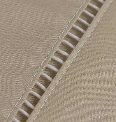 Imagem de Jogo De Lençol Solteiro Cama Box 2 Peças Percal 400 Fios Ponto Palito Com Elástico Toque Aveludado