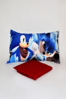 Imagem de Jogo de Lençol Solteiro com elástico 2 Peças Sonic Personagens