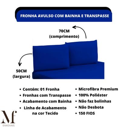Imagem de Jogo de Lençol Solteiro com Elástico Microfibra Premium 02 Peças Jogo de Cama Box 30CM Altura