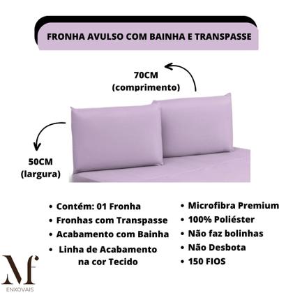 Imagem de Jogo de Lençol Solteiro com Elástico Microfibra Premium 02 Peças Jogo de Cama Box 30CM Altura