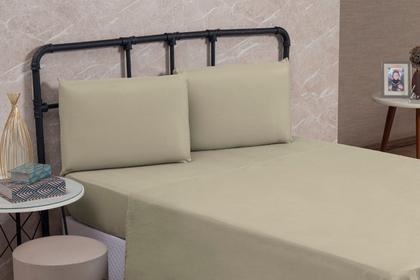 Imagem de Jogo de Lençol Solteiro com Elástico Microfibra Premium 03 Peças Jogo de Cama Box 30CM Altura