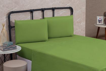 Imagem de Jogo de Lençol Solteiro com Elástico Microfibra Premium 03 Peças Jogo de Cama Box 30CM Altura