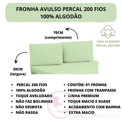 Imagem de Jogo de Lençol Solteiro ESPLENDORE 100% Algodão Percal 200 Fios 03 Peças Tecido Grosso Toque Macio