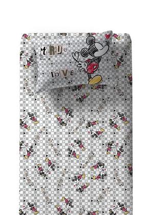 Imagem de Jogo de Lençol Solteiro Malha Doce Vida Joy Disney 2 Peças - Mickey True Love