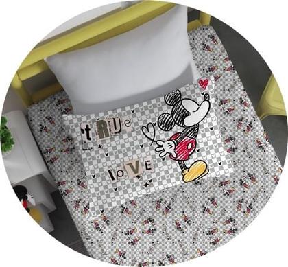 Imagem de Jogo de Lençol Solteiro Malha Doce Vida Joy Disney 2 Peças - Mickey True Love