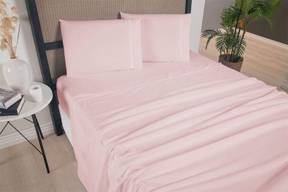 Imagem de Jogo De Lençol Versatile Ponto Palito Completo 4 Peças Queen