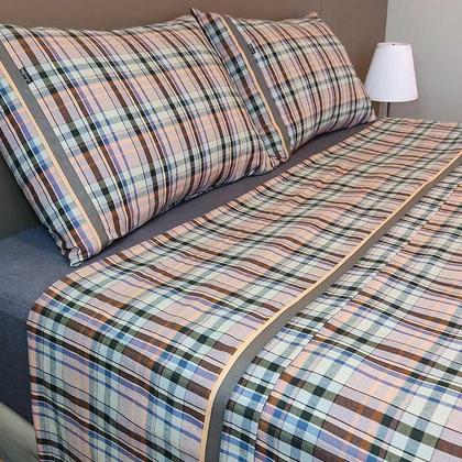 Imagem de Jogo De Lençol Vivain Flanela Casal Rubelita 4 Peças