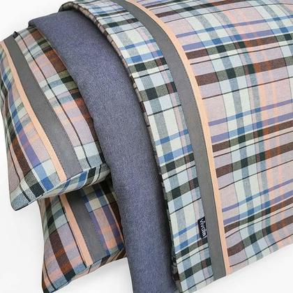 Imagem de Jogo De Lençol Vivain Flanela Casal Rubelita 4 Peças