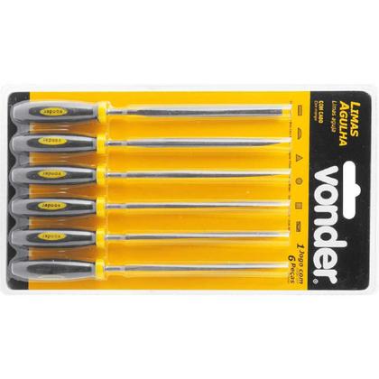 Imagem de Jogo de Limas Agulha 6 Peças Com Cabo Vonder