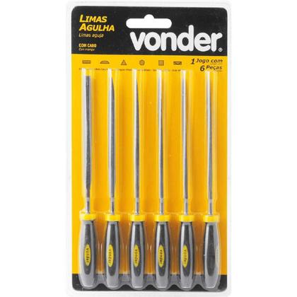 Imagem de Jogo de Limas Agulha 6 Peças Com Cabo Vonder