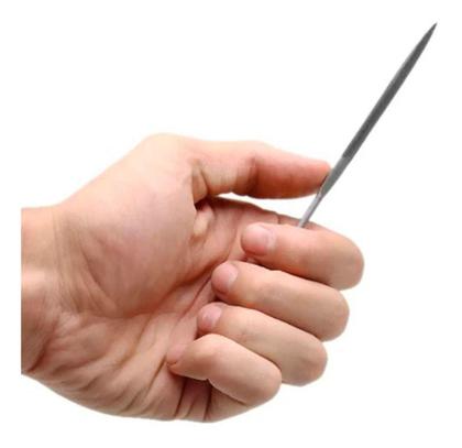 Imagem de Jogo de Limas Agulha com Cabo pra Ourives Mecânica Kit C/12 - Vonder