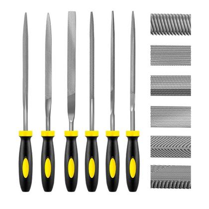 Imagem de Jogo De Limas Agulha Com Cabo Profissional 6 Peças Bomvink