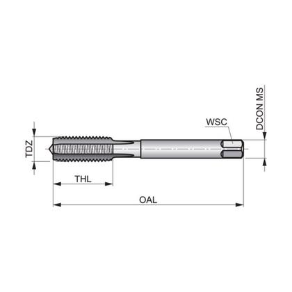 Imagem de Jogo de Macho Manual Canal Reto DIN 352 M14 x 2,00mm com 3 Peças - Dormer E100M14NO8