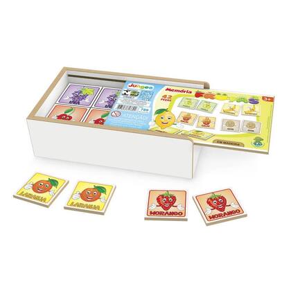 Imagem de Jogo de memoria frutas estojo junges