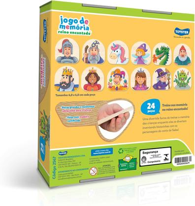 Imagem de Jogo De Memória Reino Encantado 24 Peças Toyster