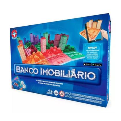 Imagem de Jogo De Mesa Banco Imobiliário Grande Com Aplicativo Estrela