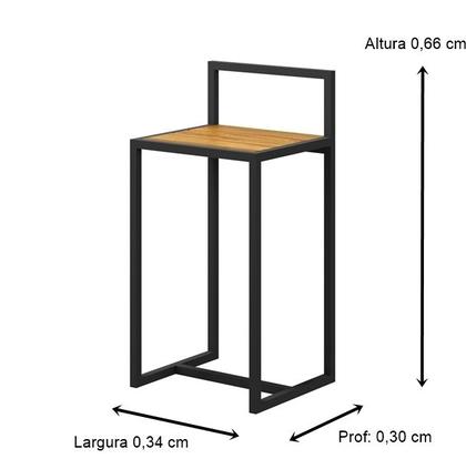 Imagem de Jogo de Mesa com 4 Cadeiras Ferro e Madeira Garden - MJM Casa dos Moveis