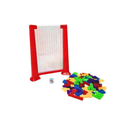 Imagem de Jogo de Mesa Desafio Tetris Nettoy Vermelho Raciocinio Logico e Estrategia