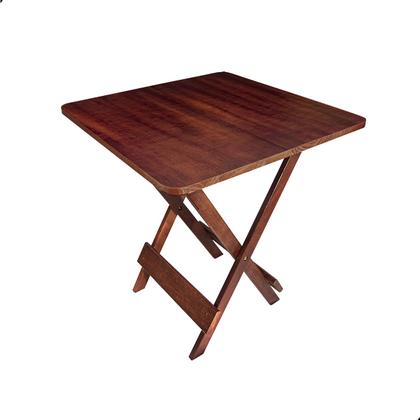 Imagem de Jogo De Mesa Dobrável 70x70 com 4 Cadeiras Madeira Maciça Bar