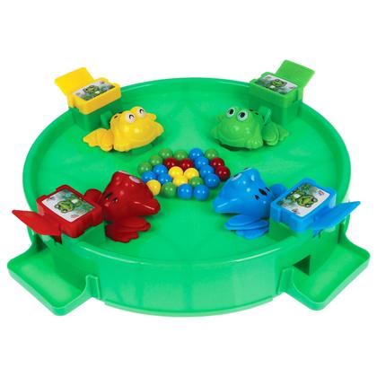 Imagem de Jogo De Mesa Infantil Sapinhos Comilões Brinquedo Papa Bolinhas Colorido - Art Brink