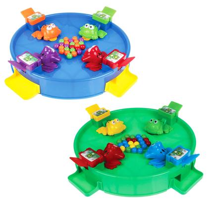 Imagem de Jogo De Mesa Infantil Sapinhos Comilões Brinquedo Papa Bolinhas Colorido - Art Brink