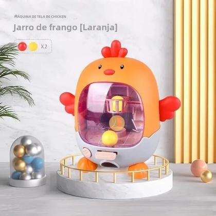 Imagem de Jogo de Mesa Interativo Infantil Frango Pinguim - Futebol com Quebra-Cabeça de Ejeção de Dedo