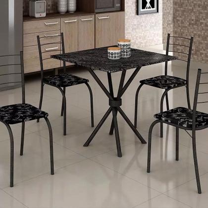 Imagem de Jogo de Mesa Movéis Teixeira Rio Base Ipanema Com 4 Cadeiras