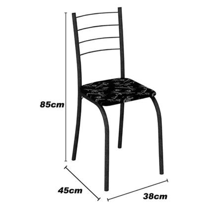 Imagem de Jogo de Mesa Movéis Teixeira Rio Base Ipanema Com 4 Cadeiras