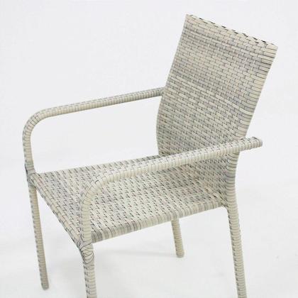 Imagem de Jogo de Mesa para Área Externa e Jantar com Mesa Balde Porta Bebidas e 6 Cadeiras Fibra Sintética