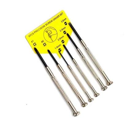 Imagem de Jogo De Mini Chave De Precisão Com 6 Peças Fenda E Philips