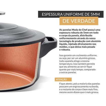 Imagem de Jogo de Panela Antiaderente Cerâmica Preto 4 Peças Le Cook