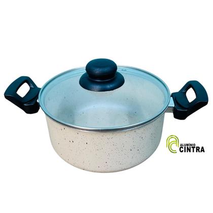 Imagem de Jogo De Panela Antiaderente Teflon Caçarola Aluminio Grosso 5 peças 16x24cm