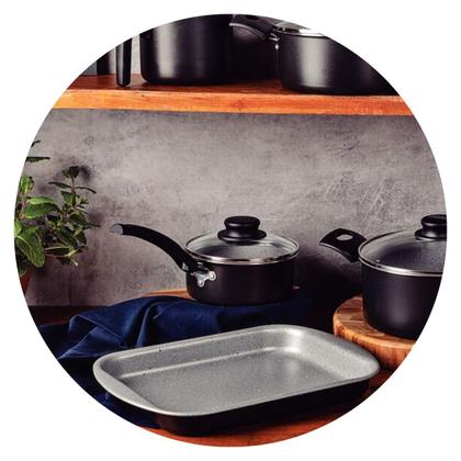 Imagem de Jogo De Panela Antiaderente Turim 10Pçs Alumínio Tramontina